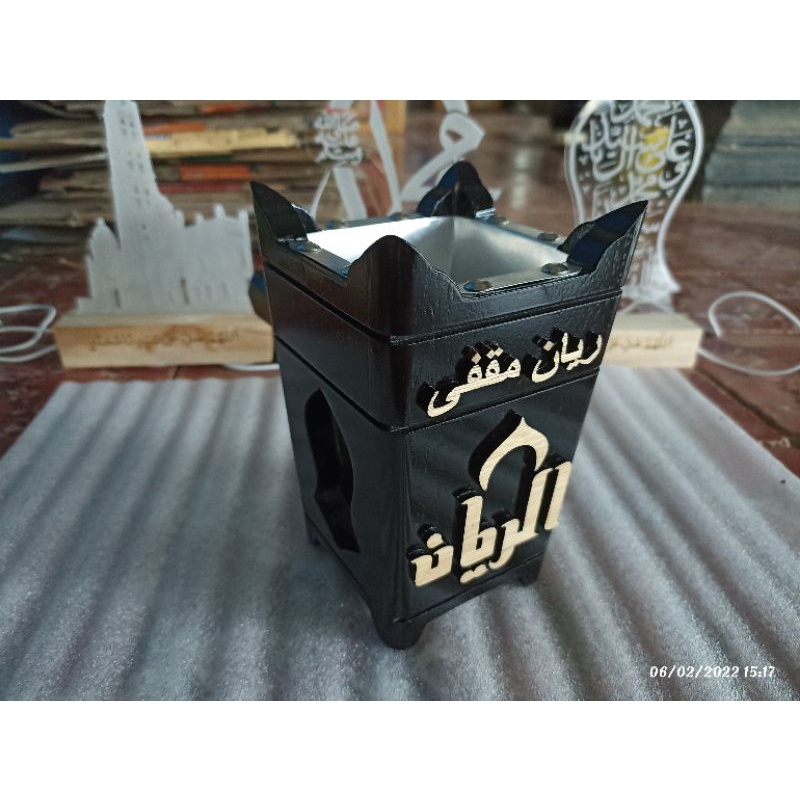 || costum nama dan logo || bukhur arab-perapen dupa -tempat bakar dupa kayu-dupa gaharu