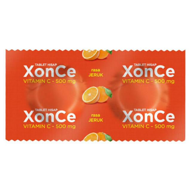 XONCE VITAMIN C 500MG 100% ORIGINAL 1 STRIP ISI 2 TABLET