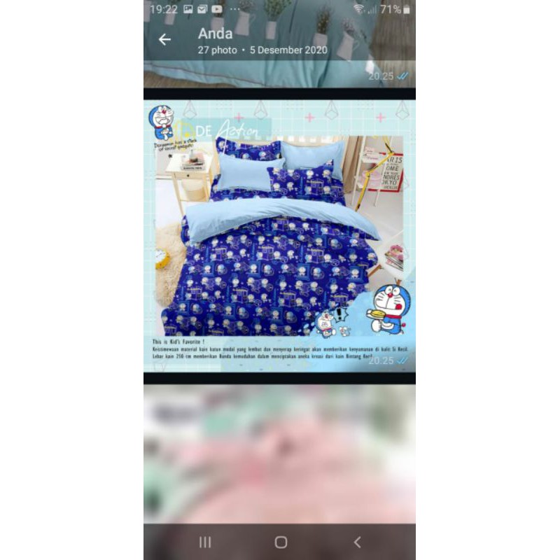 Bed Cover Kartun Anak ukuran 90 s/d 200