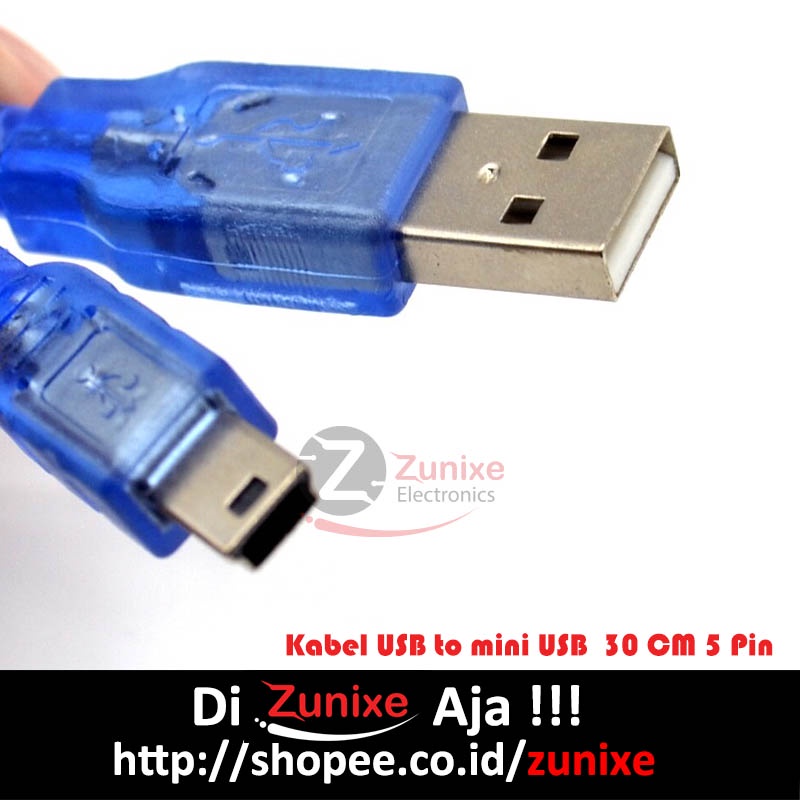 KABEL MINI USB FTDI UNTUK ARDUINO NANO STICK PS3 DAN HARDISK EXTERNAL 5 PIN 30CM