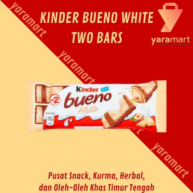 

kinder bueno joy chocolate cereal white 2 stick per pcs original poladia 39 gram exp 2025