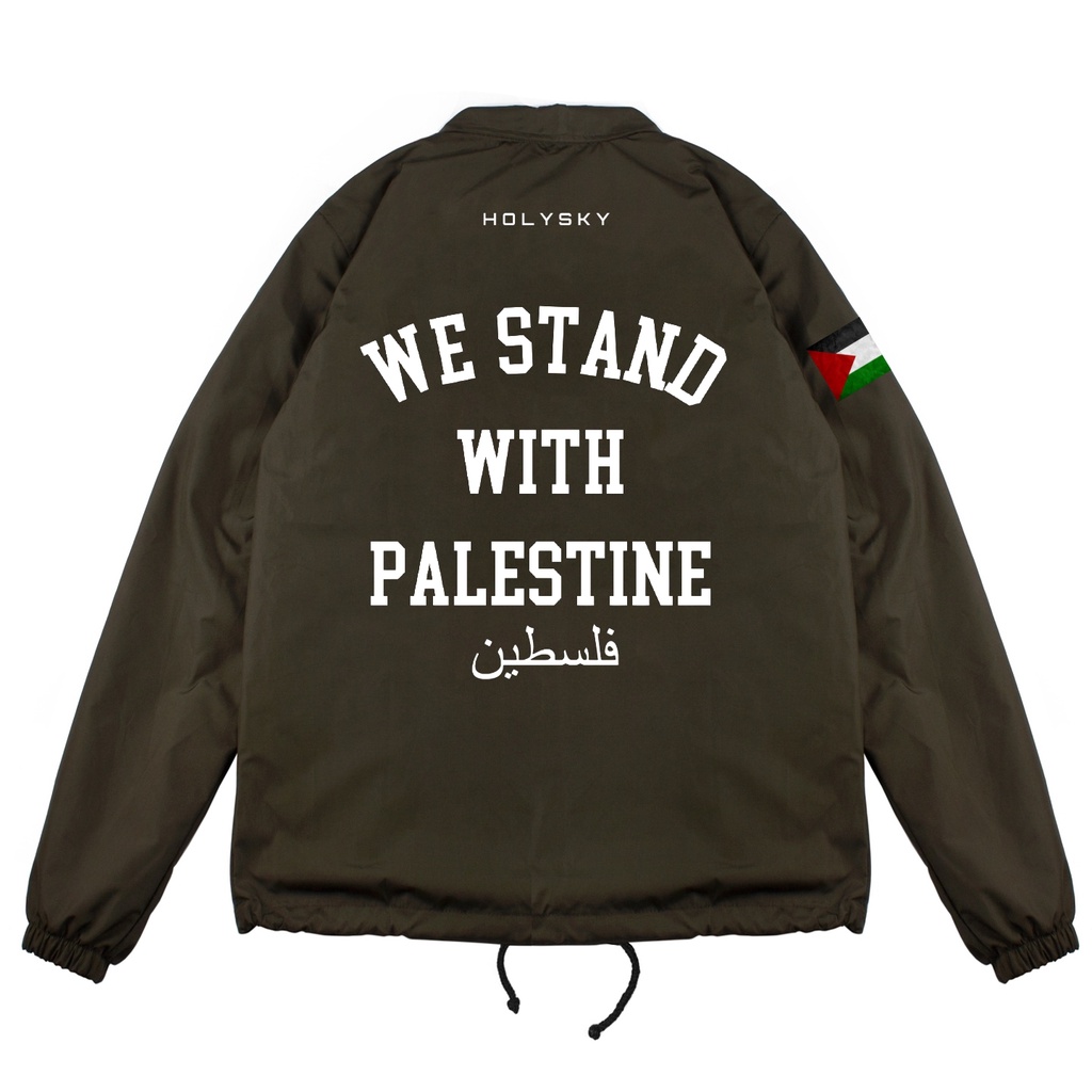 Jaket Coach Palestine Jaket Pria Parasut Jaket Outdoor Save Palestine Jaket Pria Muslim