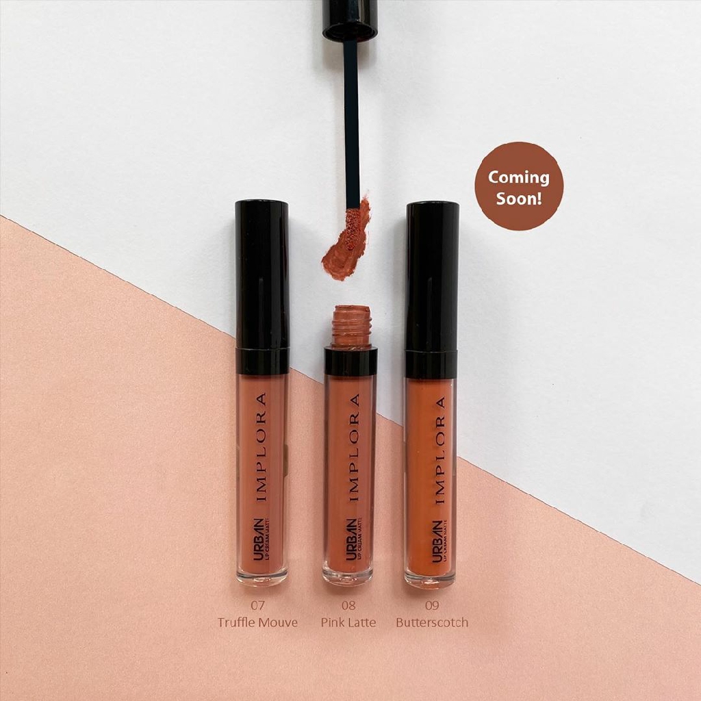 IMPLORA Urban Lip Cream Matte Original BPOM - Best Seller Kosmetik Lipcream Surabaya - SS-6