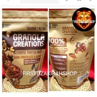 

granola creations autentic toasted mueseli dark chocolate banana 400gr
