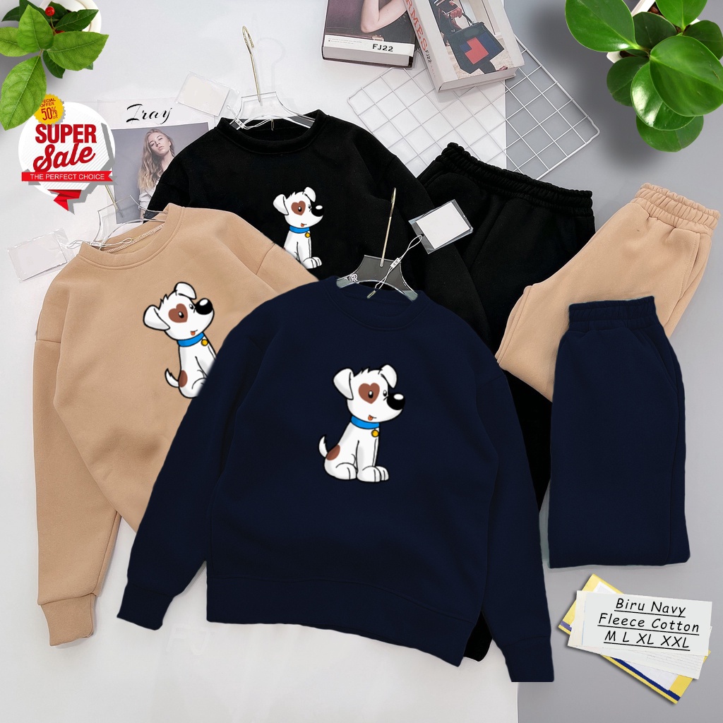 🅳🅵 Sweater Dog Buddy Love | Sweter Pria &amp; Wanita | Dhea Fashion