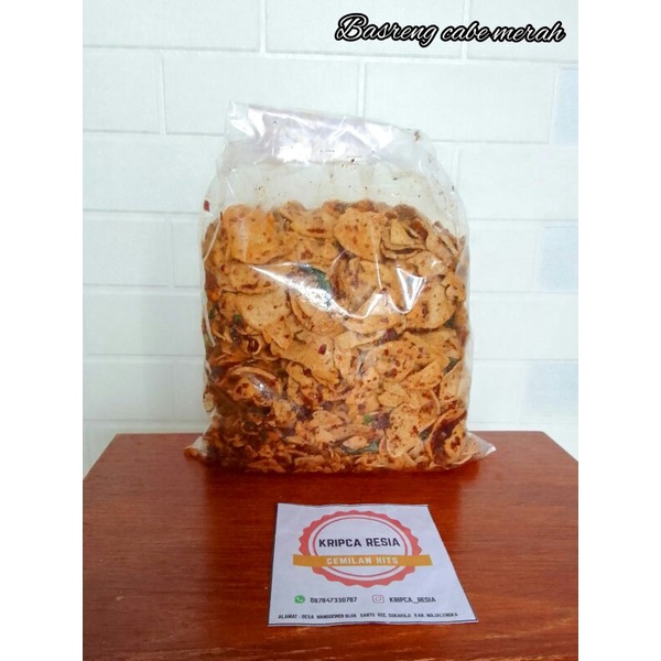 

Basreng cabe merah 1kg