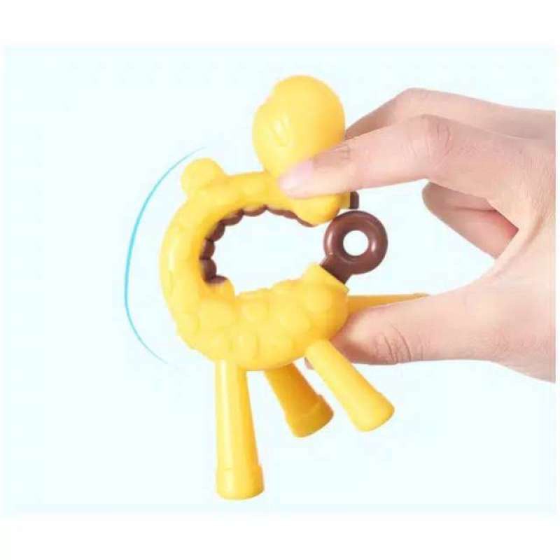 TEETHER JERAPAH / TEETHER GIGITAN BAYI GIRAFFE / MAINAN GIGITAN BAYI | FADHILAH SHOP BJB