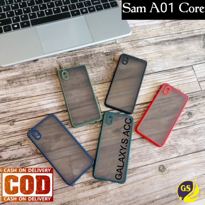 SAMSUNG A01 CORE 2020 SOFT CASE DOVE MATTE ARMOR COLORED FROSTED