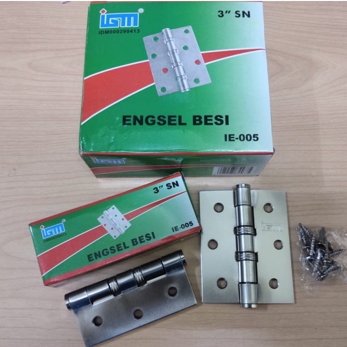 Engsel Tebal Stainles 3&quot; Inch Bagus / Engsel Pintu Jendela Stenlis IGM/ENGSEL BESI /ENGSEL PINTU KANDANG/ENGSEL PINTU GUDANG/ENGSEL PINTU WARUNG ENGSEL JENDELA PINTU KUSEN BERKUALITAS TEBAL