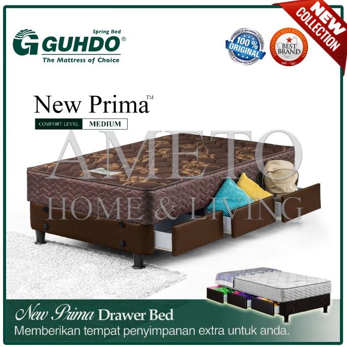 Produk Unggulan] Guhdo Spring Bed Drawer New Prima - 120x200 - (Tanpa Sandaran)