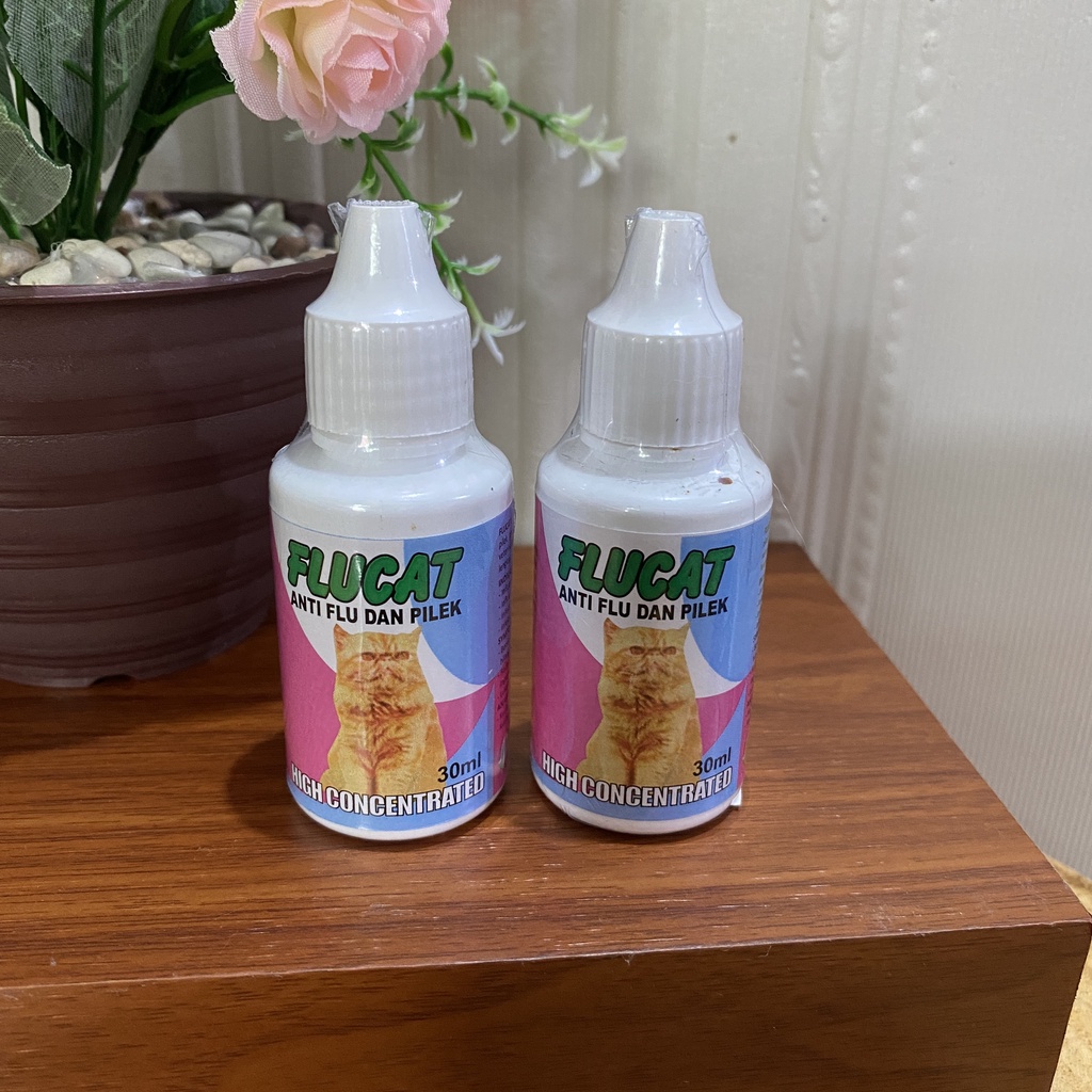 FLUCAT Obat Anti Flu Demam dan Batuk Kucing Hewan Peliharaan 30ml