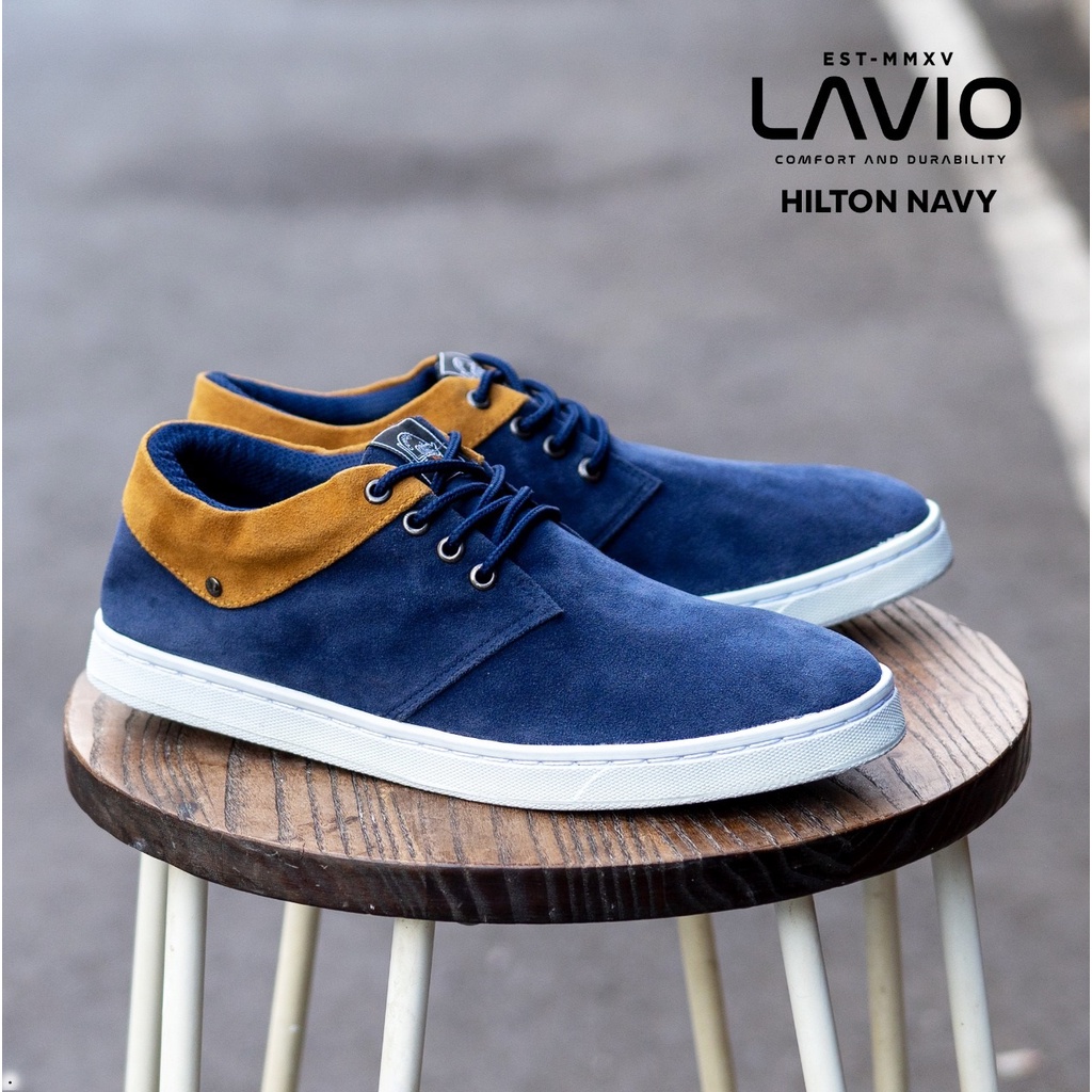 Sepatu Casual kantoran Pria Lavio Hilton Warna Hitam - Coklat - Nevy - Mocca-4
