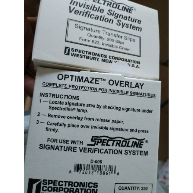 

Spectroline Signature ttd Overlay isolasi satu set