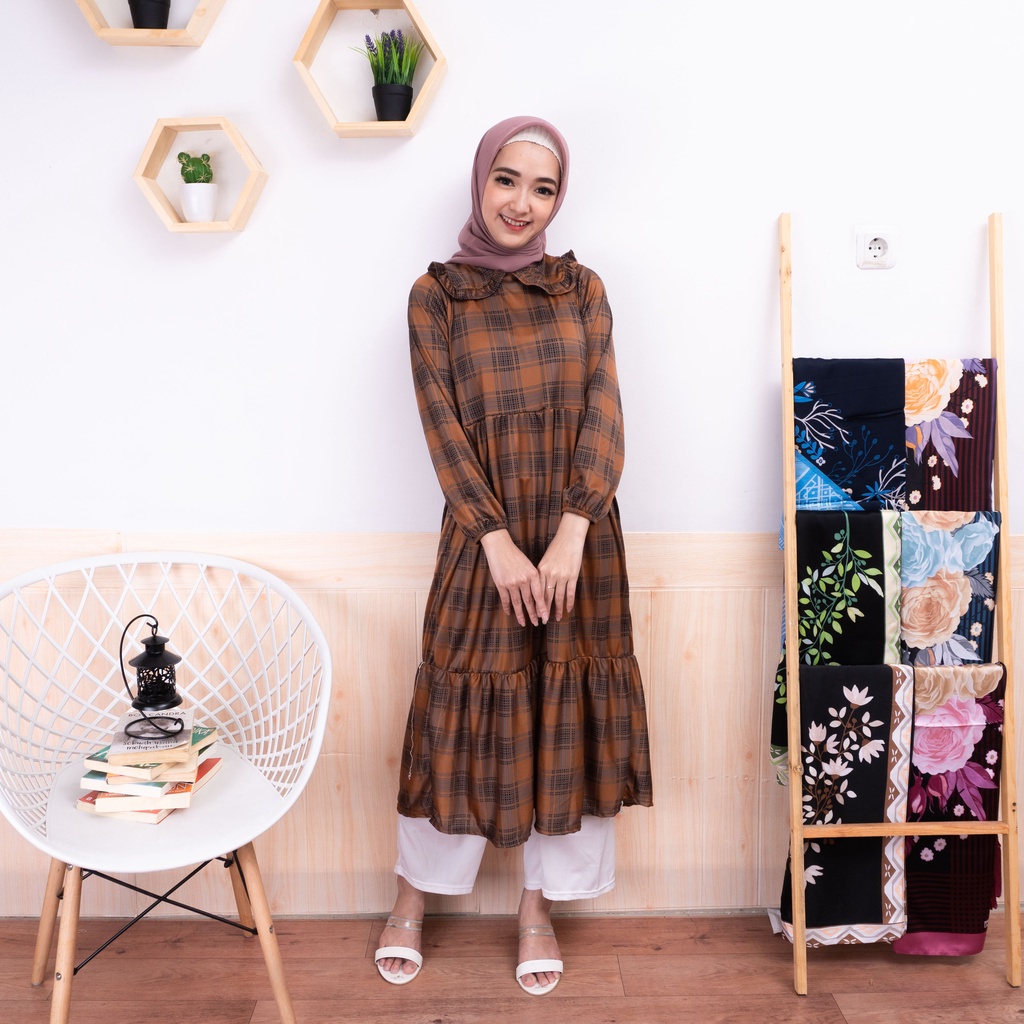 Mosti Midi Dress Viscose / Gamis Muslim Wanita