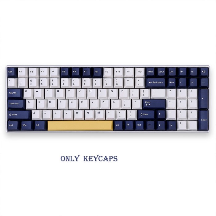 KEYCAPS PBT RUDY MECHANICAL KEYBOARD CHERRY PROFILE DOUBLE SHOT