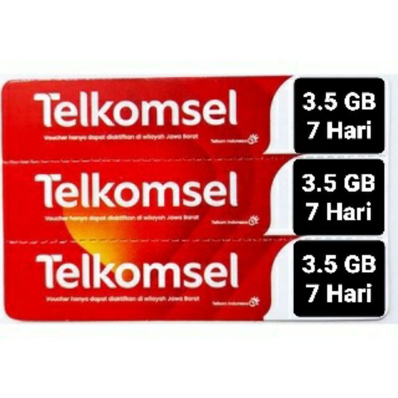 Voucher Kuota Telkomsel 3.5 GB 7 Hari