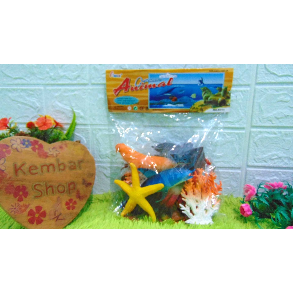 S711 MINIATUR HEWAN LAUT OCEAN ANIMAL MINIATUR BINATANG LAUT AKUARIUM PREMIUM