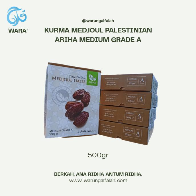 

KURMA MEDJOUL PALESTINE ARIHA MEDIUM GRADE A 500 GRAM - MEDJOL MEDJOOL