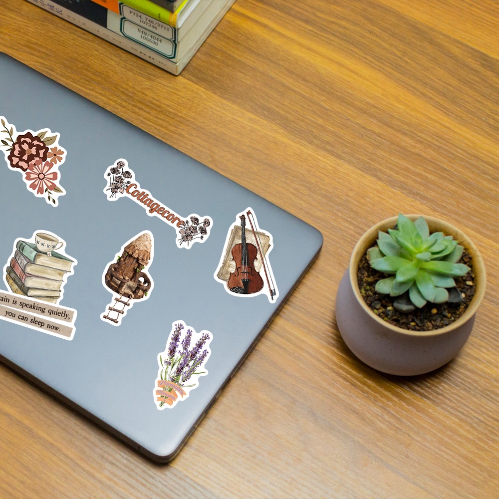 50 Pcs Stiker Graffiti Tahan Air Gaya Retro Untuk Dekorasi Laptop