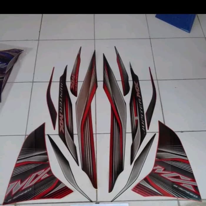 TERMURAH. striping new jupiter mx 135 2012 merah hitam