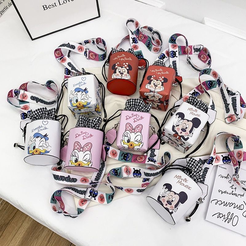 Eutrudisa.collection VNB-6921 JTF6217 Tas Tabung Serut Wanita Motif Karakter Cantik Import