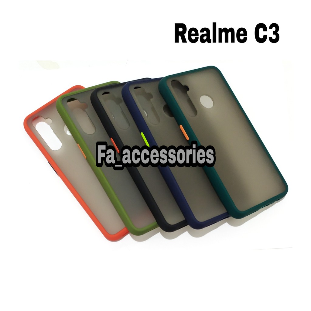 FA Phone soft Case softcase casing REALME C3 shock proof