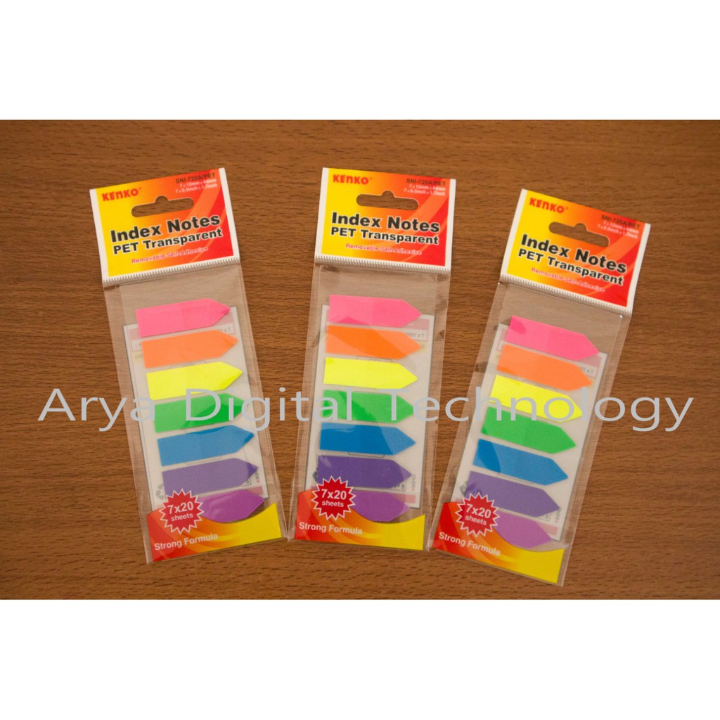 

Stick Note Index Pet SNI 720A Kenko Sticky Notes Pad Label Memo Label Murah Bagus Original