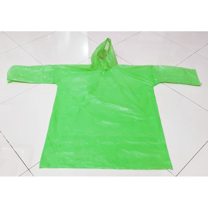 COD Jas Hujan Jas Ujan Ponco Plastik HDPE Lengan Rainbow