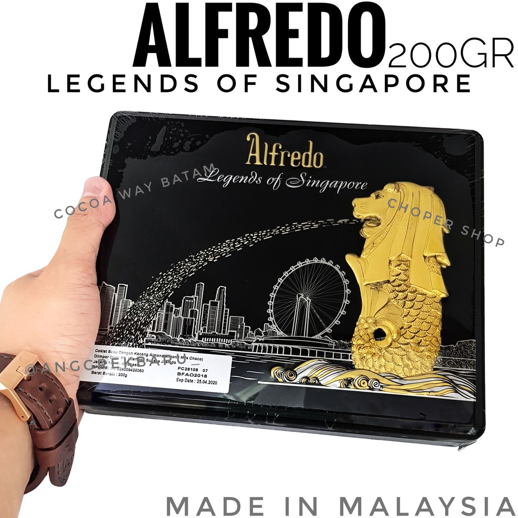 

Cokelat Alfredo Legends Of Singapore 200gr Tin / Coklat Alfredo Singapore