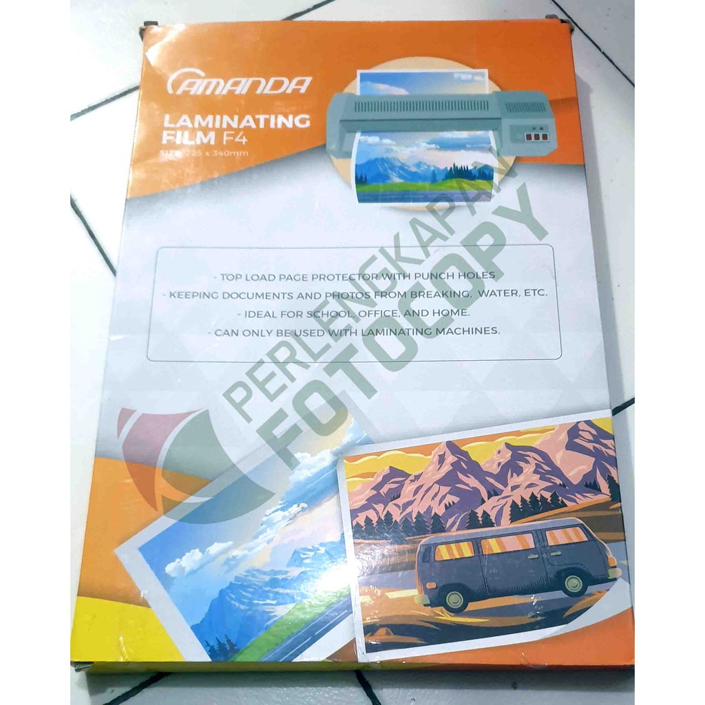 

PLASTIK LAMINATING ECERAN F4 laminasi panas GLOSY hot 100 micron
