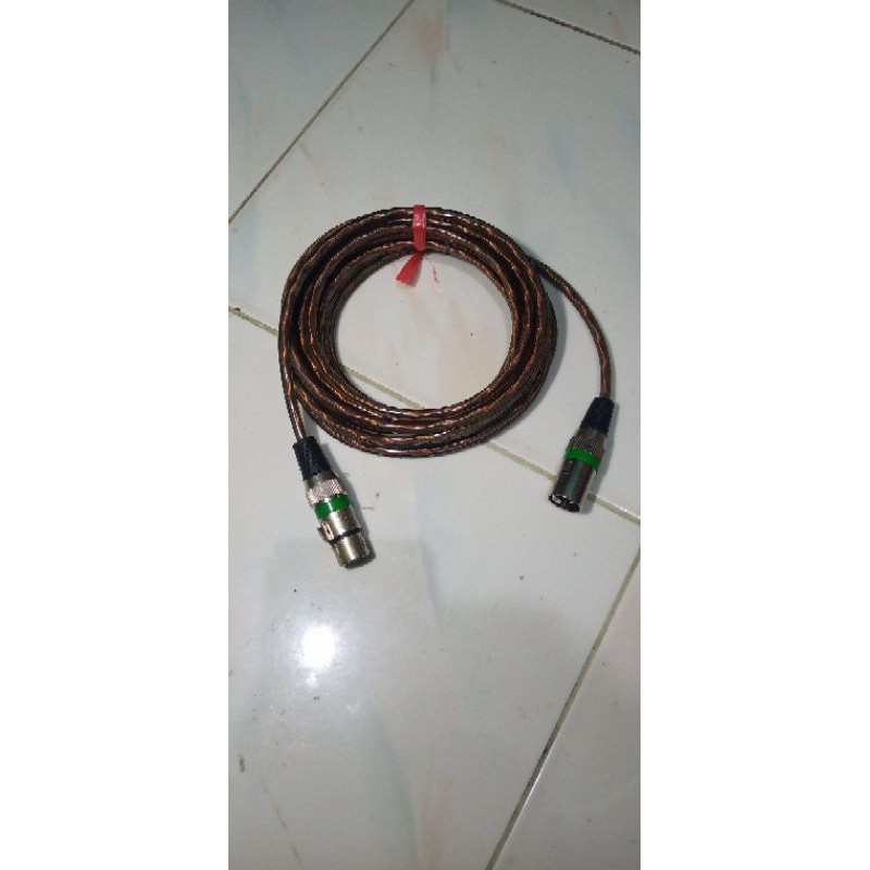 kabel mic stereo canon male to canon female 5m