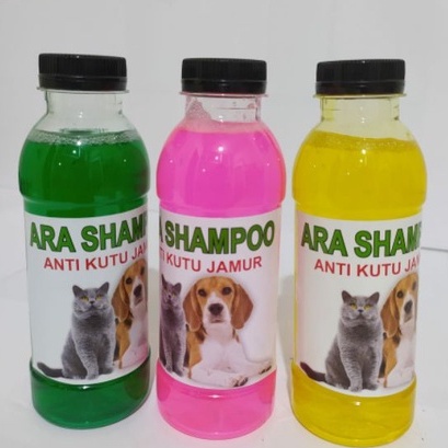 shampo kucing dan anjing 200 ml anti kutu jamur dan pelebat bulu