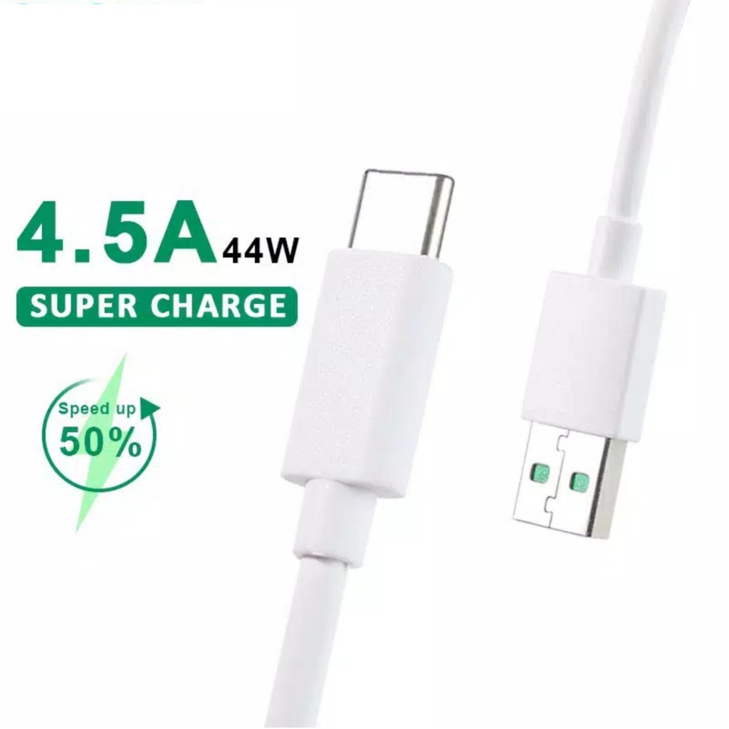 Kabel Data Realme Oppo VOOC USB C Type C Super Fast Charging