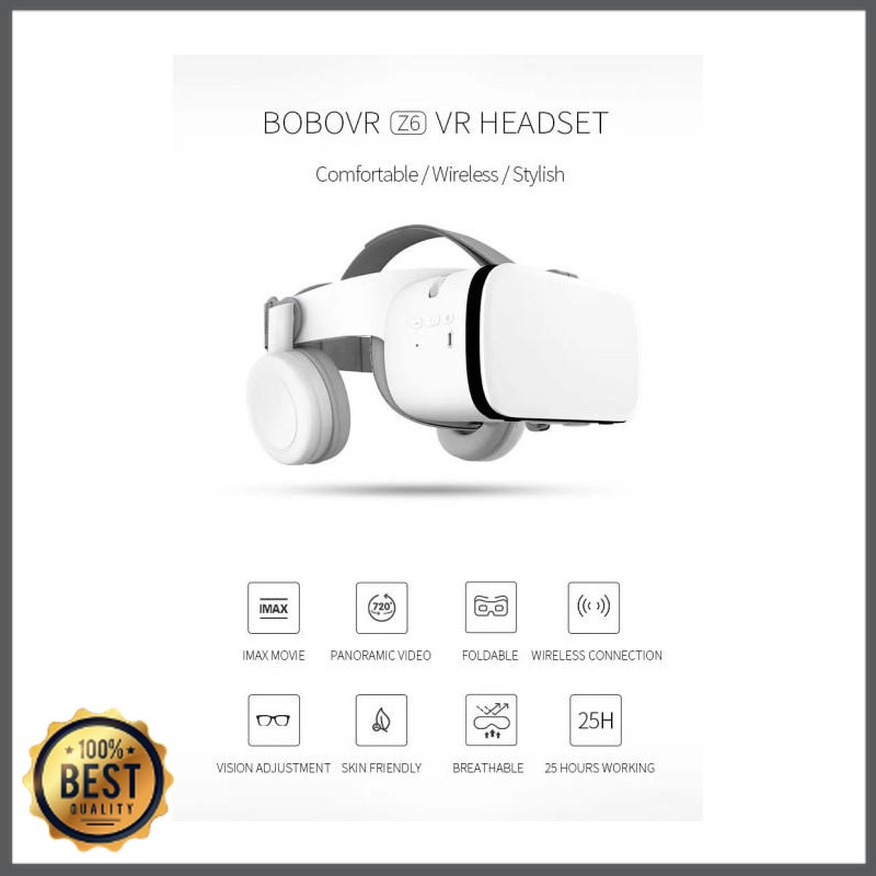 Airani Store - Bobovr Z6 Virtual Reality Vr Glass 3d Cardboard - Putih As027 Shopee Indonesia
