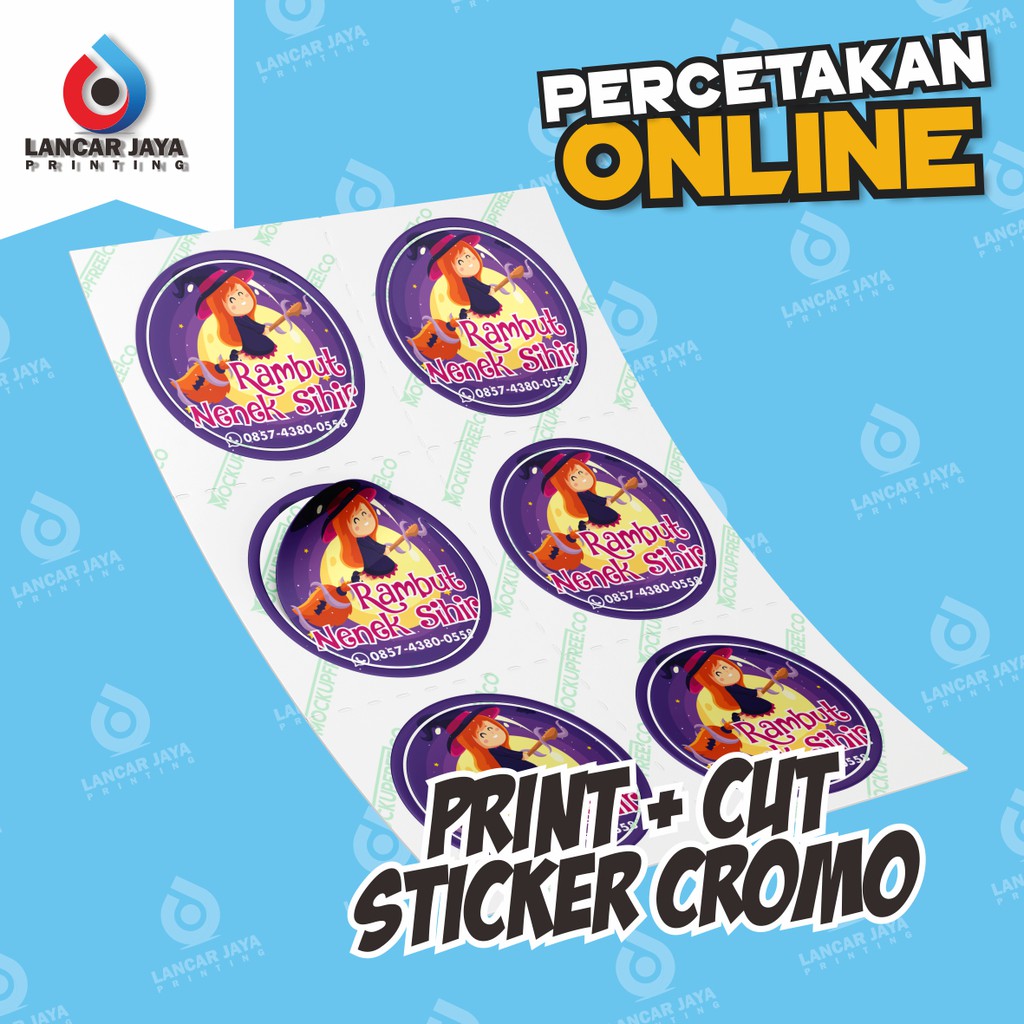 

CETAK STIKER LABEL PRODUK MAKANAN CROMO A3+ ( BULAT, KOTAK, OVAL dan CUSTOM )