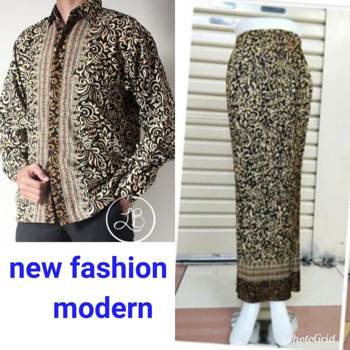 Hem Panjang Batik Couple Rok Plisket
