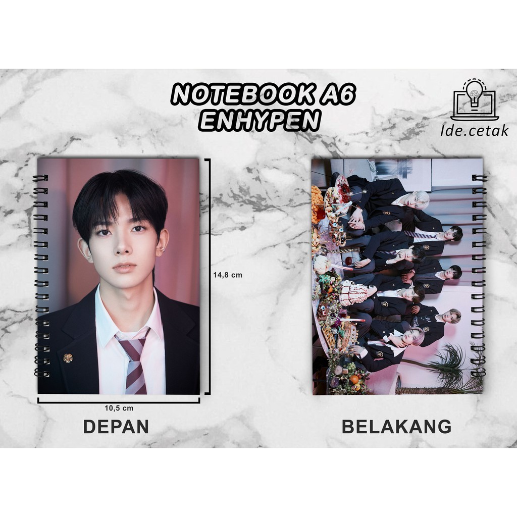 

Notebook Spiral ENHYPEN A6 Unofficial / Buku Catatan A6 / Notes Kpop Murah Isi 50 Lembar BACA DESKRIP