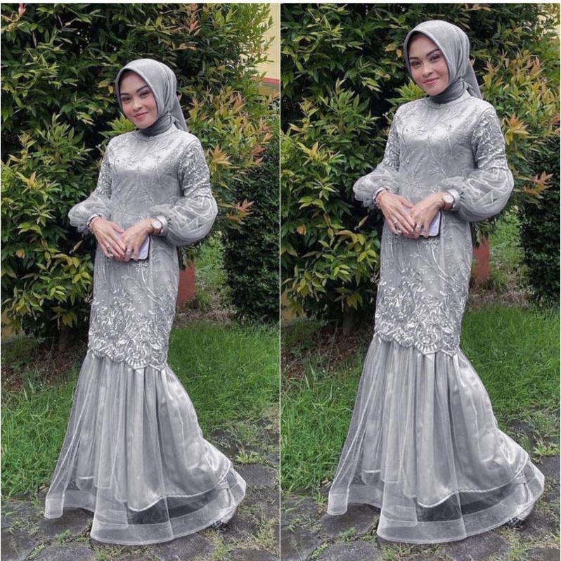 MAXI AMBER /GAMIS TILLE MUTIARA /GAMIS UNDANGAN /GAMIS KONDANGAN