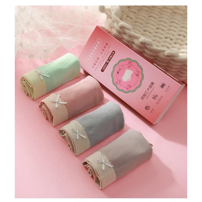 Celana dalam wanita satu set isi 4pcs  pakaian dalam wanita cendrawasih antibakteri