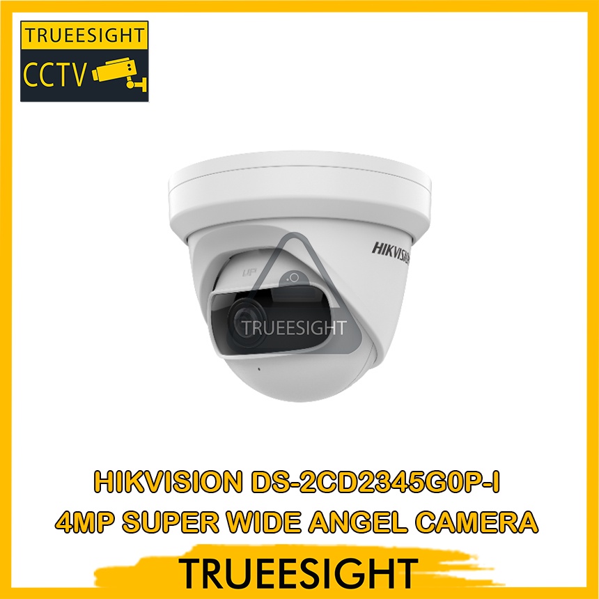 Hikvision DS 2CD2345G0P I 4MP Super Wide Angle Fixed Turret IP Camera