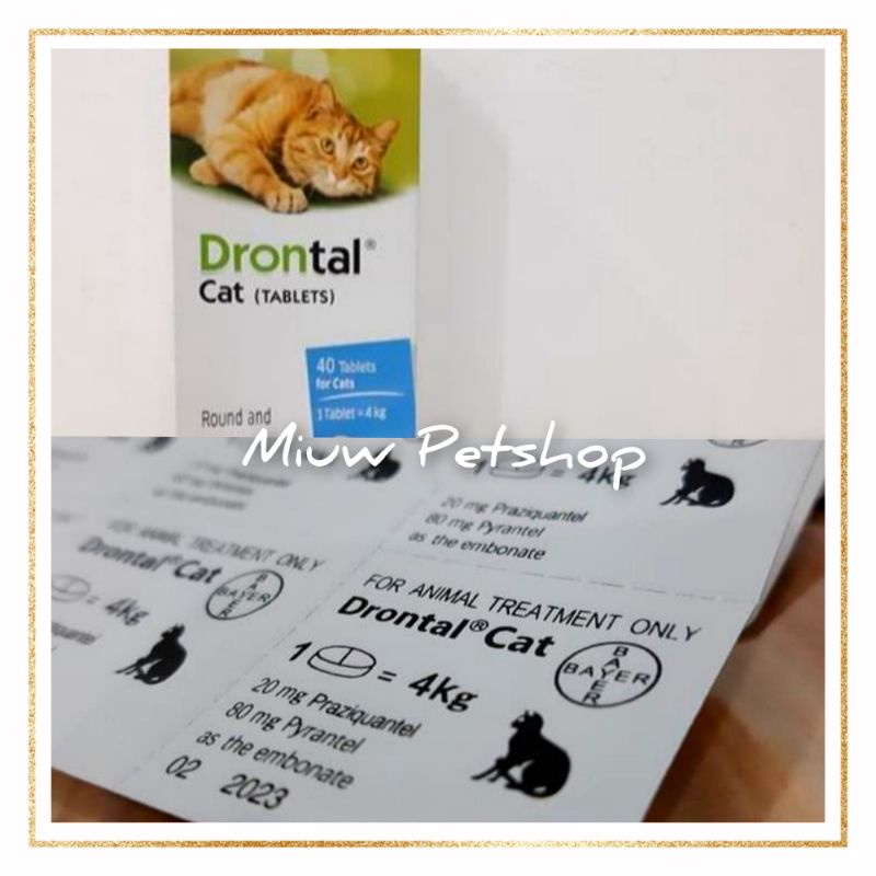 Jual Drontal Cat Obat Cacing Kucing Original | Shopee Indonesia