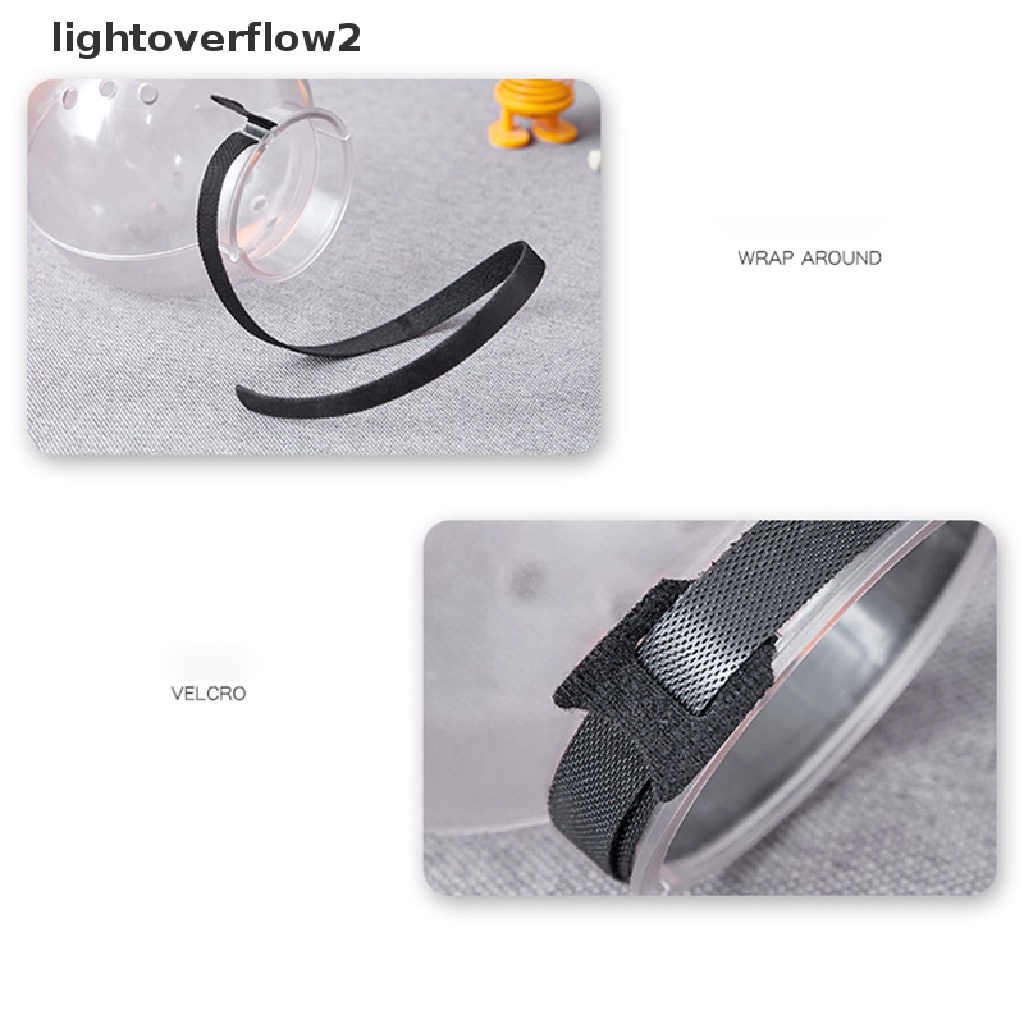 (lightoverflow2) Masker Pelindung Mulut Kucing Anti Gigit / Jilat Bahan Breathable