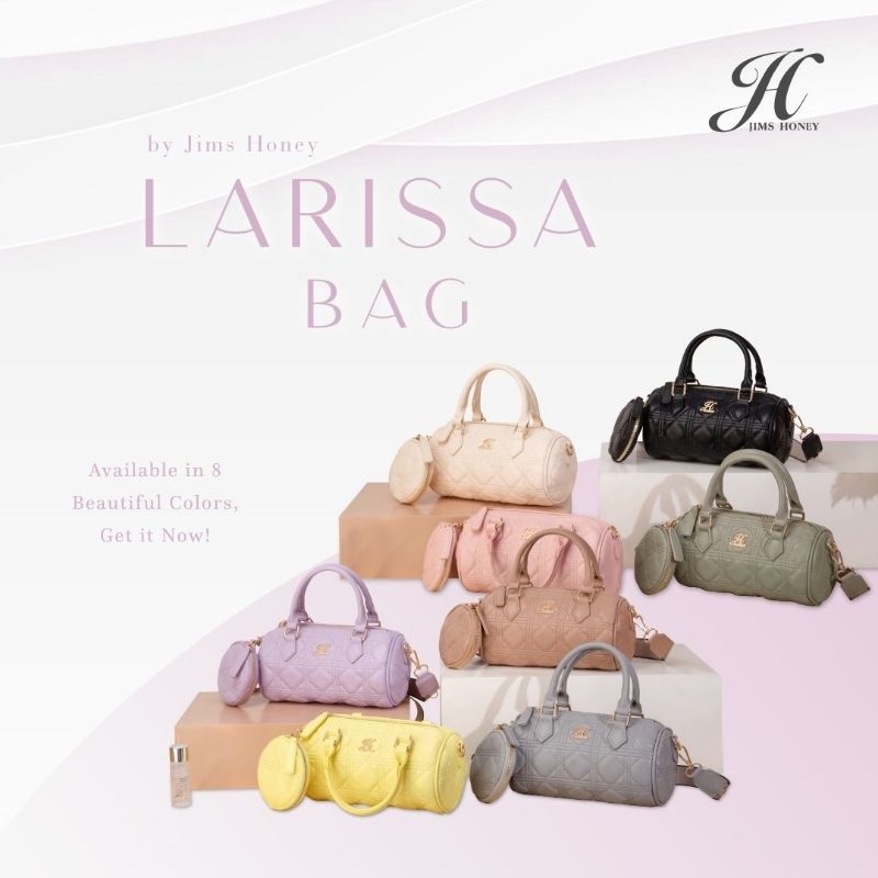 JIMS HONEY JH LARISSA BAG TAS SELEMPANG WANITA IMPORT BENTUK TABUNG FREE DOMPET KECIL