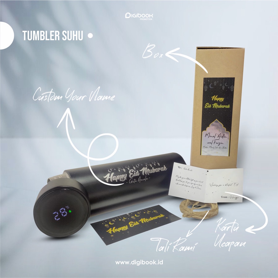 Hampers Idul Fitri Tumbler Suhu Custom Idul Fitri - Ready Template murah di Semarang