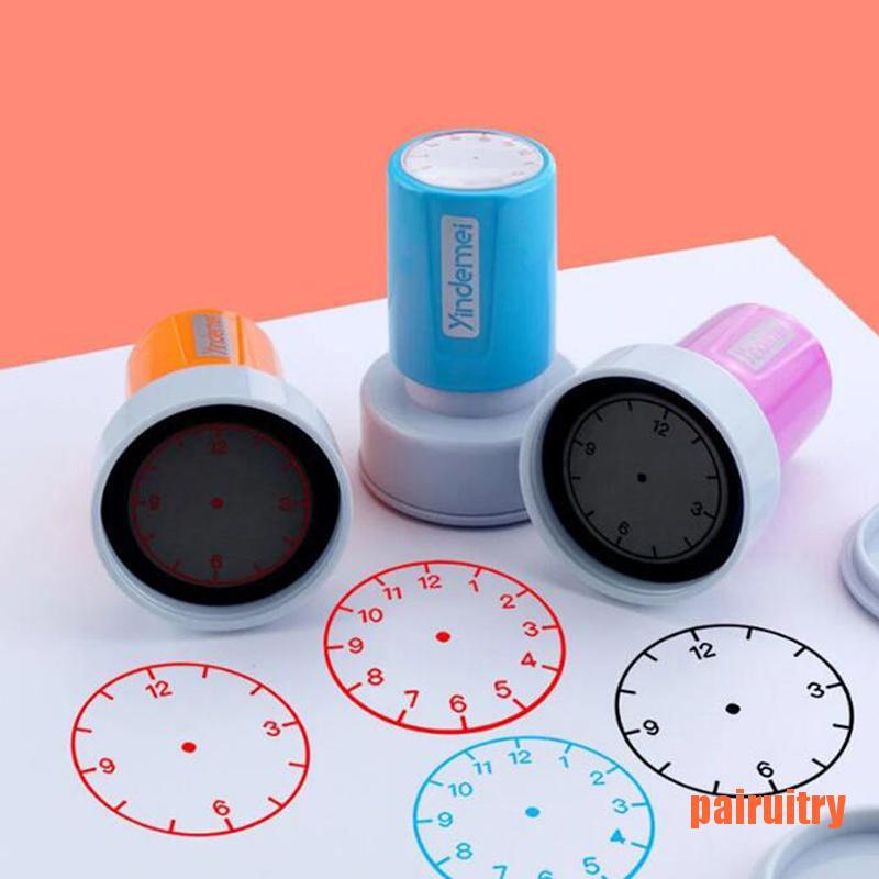 Stempel Segel Dial Jam Untuk Mengajar Anak Sekolah Dasar