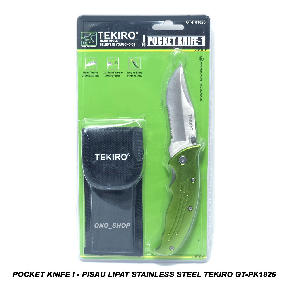 Pocket Knife I - Pisau Lipat Stainless Steel Tekiro - GT-PK1826