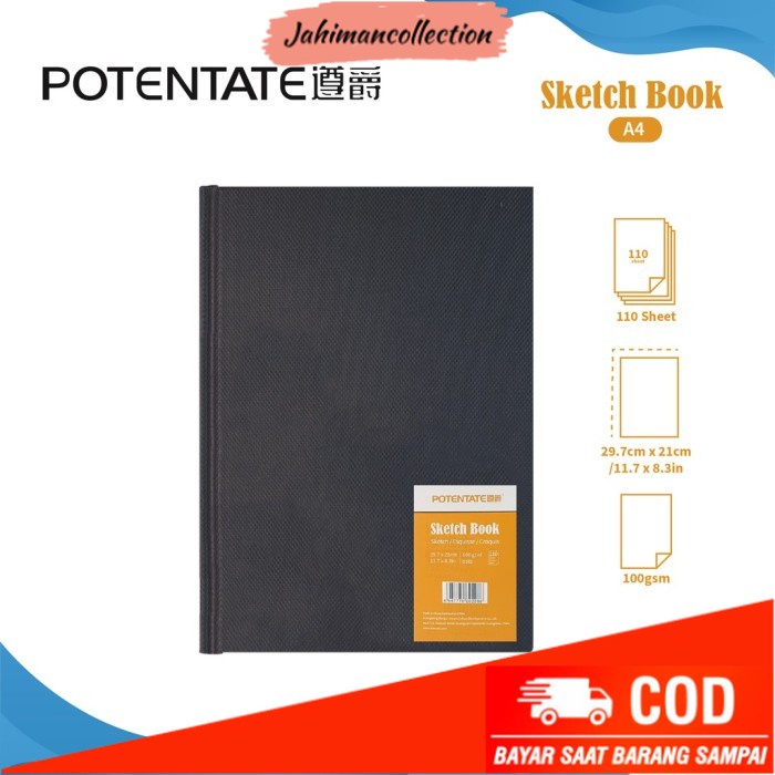 

✨ BISA COD ✨ POTENTATE Sketchbook A4 110 Sheets 100gsm Kertas Buku Gambar & Sketsa