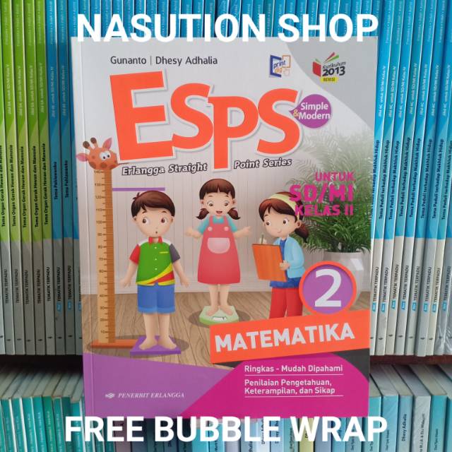 Buku ESPS Matematika kelas 2 SD K13 Revisi Erlangga