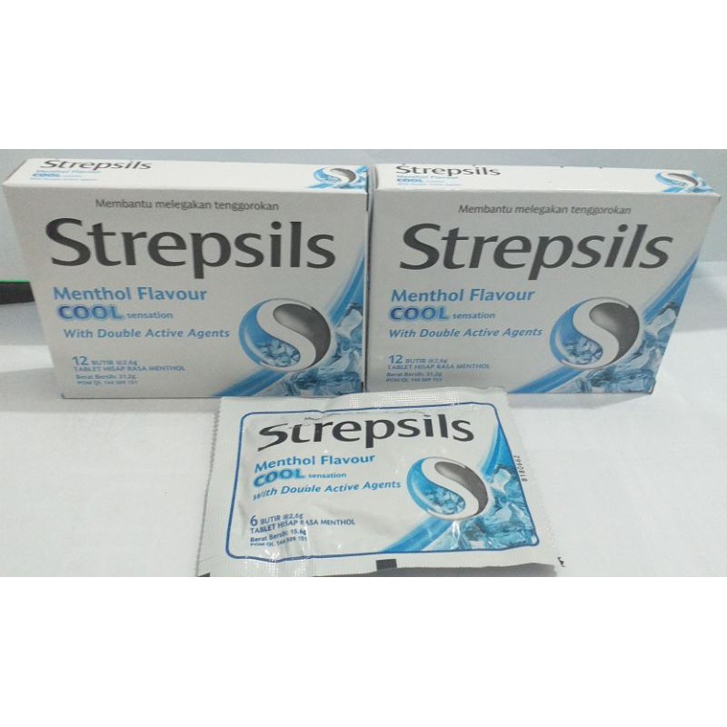 Strepsils Cool, Original dan Honey & Lemon Isi 6