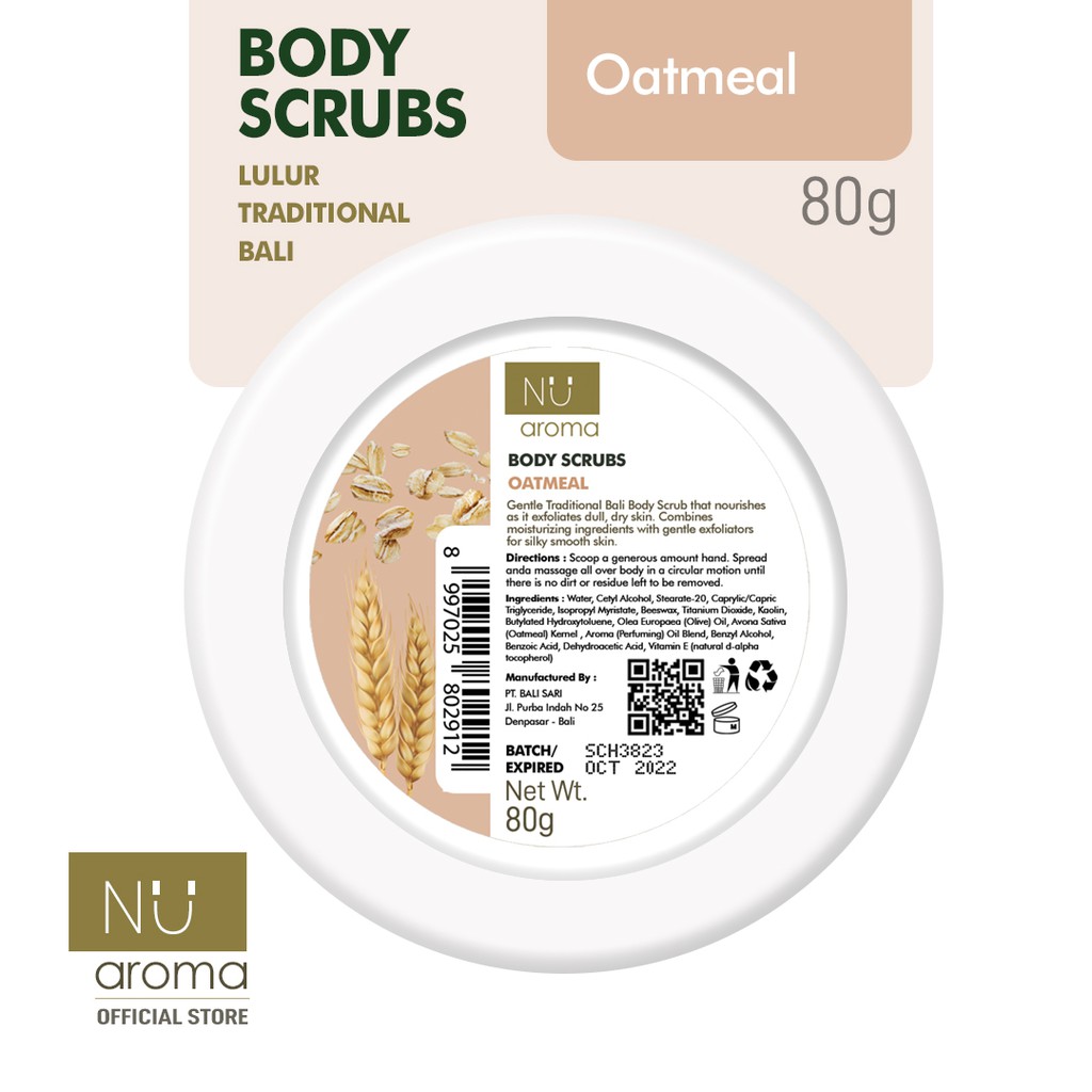 Nu Aroma Body Scrub / Lulur Oatmeal